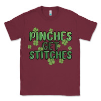 Burgundy pinches get stitches Classic Tee - MaliasSmallBusiness