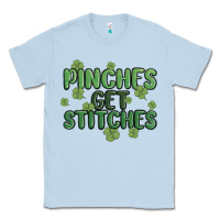 Dusty Blue pinches get stitches Classic Tee - MaliasSmallBusiness