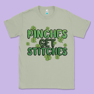 Pinches Get Stitches Classic Tee Designed By Maliassmallbusiness