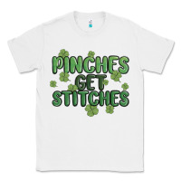 White pinches get stitches Classic Tee - MaliasSmallBusiness
