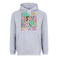 Heather Grey little mister hops a lot Heavyweight Hoodie - NancyCooperArtShop