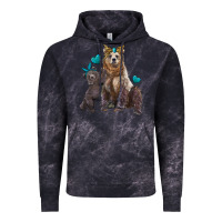 Cloud Black mama bear and baby bear Vintage Hoodie - Artiststas