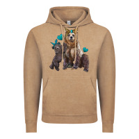 Vintage Coffee mama bear and baby bear Vintage Hoodie - Artiststas