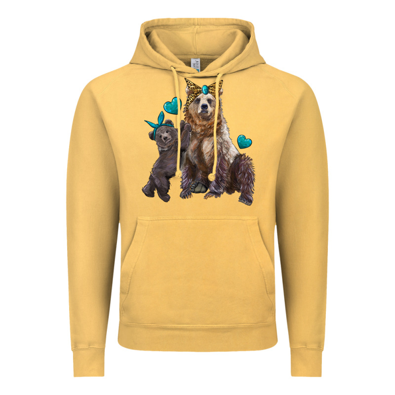 Mama Bear And Baby Bear Vintage Hoodie by Artiststas | Teevron