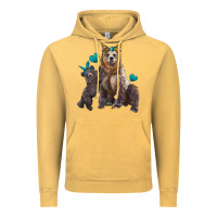 Vintage Mustard mama bear and baby bear Vintage Hoodie - Artiststas