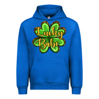 Cobalt St. Patrick's Lucky babe Urban Hoodie - OliviaCreatesArt