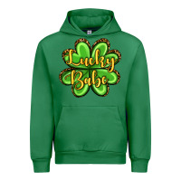 Emerald St. Patrick's Lucky babe Urban Hoodie - OliviaCreatesArt
