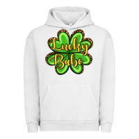 Pigment Lunar Rock St. Patrick's Lucky babe Urban Hoodie - OliviaCreatesArt