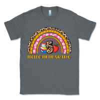 Charcoal Heather back to school rainbow hello fifth grade Classic Tee - AdoDesignShop