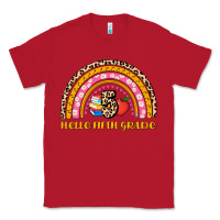 Red back to school rainbow hello fifth grade Classic Tee - AdoDesignShop