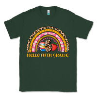 Sports Green back to school rainbow hello fifth grade Classic Tee - AdoDesignShop