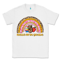 White back to school rainbow hello fifth grade Classic Tee - AdoDesignShop