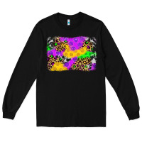 Black mardi gras background Long Sleeve Tee - JahusDesignShop