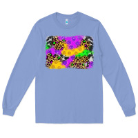 Colony Blue mardi gras background Long Sleeve Tee - JahusDesignShop