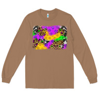 Toasted Coconut mardi gras background Long Sleeve Tee - JahusDesignShop