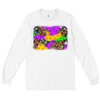 White mardi gras background Long Sleeve Tee - JahusDesignShop