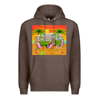 Coffee summer caravan Premium Hoodie - TumblerDesignByShophia