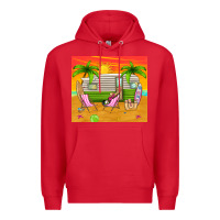 Red summer caravan Premium Hoodie - TumblerDesignByShophia