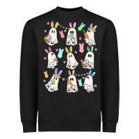 Black bunny ghost Heavyweight Sweatshirt - MaliasSmallBusiness
