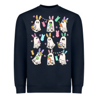 Navy bunny ghost Heavyweight Sweatshirt - MaliasSmallBusiness