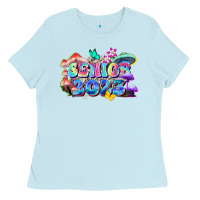 Baby Blue senior 2023 Ladies Tee - Zillion Design Studio