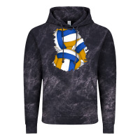 Cloud Black volleyball patch Vintage Hoodie - AdoDesignShop