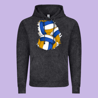 Volleyball Patch Vintage Hoodie Designed By Adodesignshop