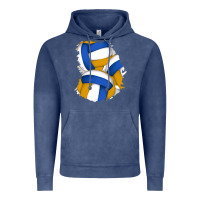Vintage Denim volleyball patch Vintage Hoodie - AdoDesignShop