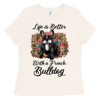 Bone life is better with a french bulldog Ladies Tee - JahusDesignShop