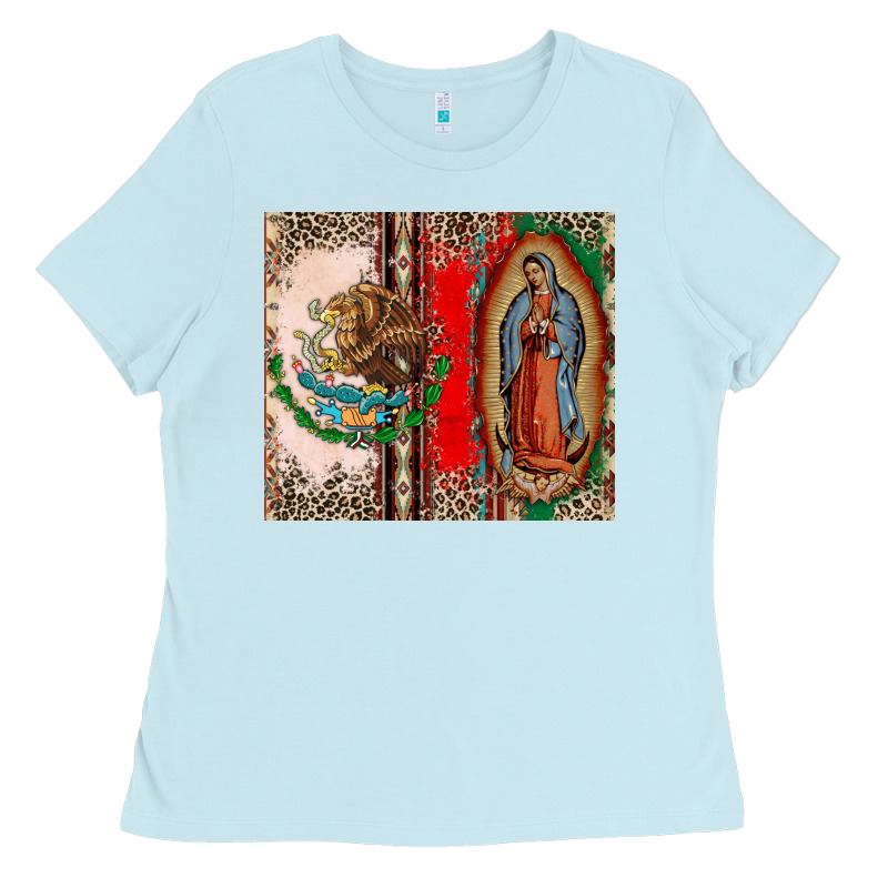 Virgin Mary Mexican Flag Ladies Tee by CTS Tumbler Store | Teevron