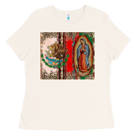 Bone Virgin Mary Mexican Flag Ladies Tee - CTS Tumbler Store