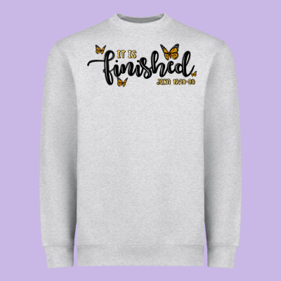 It Is Finished Heavyweight Sweatshirt Designed By Maliassmallbusiness