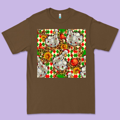 Christmas Leopard Duck Premium Tee Designed By Fadigitalartstudio