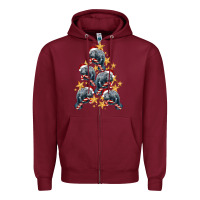 Burgundy Christmas Tree With Manatee Zipper Hoodie - LillyAllenDesigns