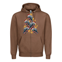 Chestnut Christmas Tree With Manatee Zipper Hoodie - LillyAllenDesigns