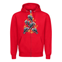 Red Christmas Tree With Manatee Zipper Hoodie - LillyAllenDesigns