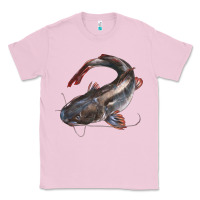 Bubblegum Pink Catfish Illustrations Classic Tee - LillyAllenDesigns