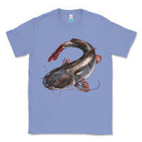 Colony Blue Catfish Illustrations Classic Tee - LillyAllenDesigns