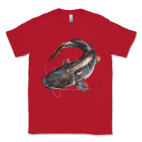 Red Catfish Illustrations Classic Tee - LillyAllenDesigns