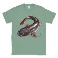 Sage Catfish Illustrations Classic Tee - LillyAllenDesigns