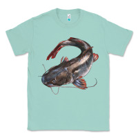 Seafoam Catfish Illustrations Classic Tee - LillyAllenDesigns