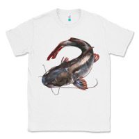 White Catfish Illustrations Classic Tee - LillyAllenDesigns