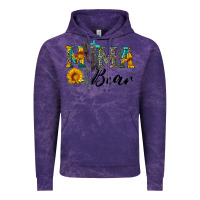 Cloud Purple blue mama bear with cute bear Vintage Hoodie - Artiststas