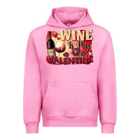 Fuchsia Pink Wine is my Valentine's Day Urban Hoodie - FaDigitalArtStudio