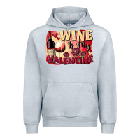 Heather Grey Wine is my Valentine's Day Urban Hoodie - FaDigitalArtStudio