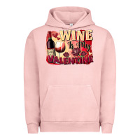 Pigment Salmon Wine is my Valentine's Day Urban Hoodie - FaDigitalArtStudio