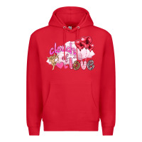 Red Clouds of love with balloons Valentine's Day Premium Hoodie - HowdyJamesFarm
