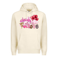Tofu Clouds of love with balloons Valentine's Day Premium Hoodie - HowdyJamesFarm