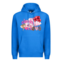 True Royal Clouds of love with balloons Valentine's Day Premium Hoodie - HowdyJamesFarm