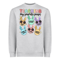Heather Grey teahing my favorite peeps malia Heavyweight Sweatshirt - MaliasSmallBusiness